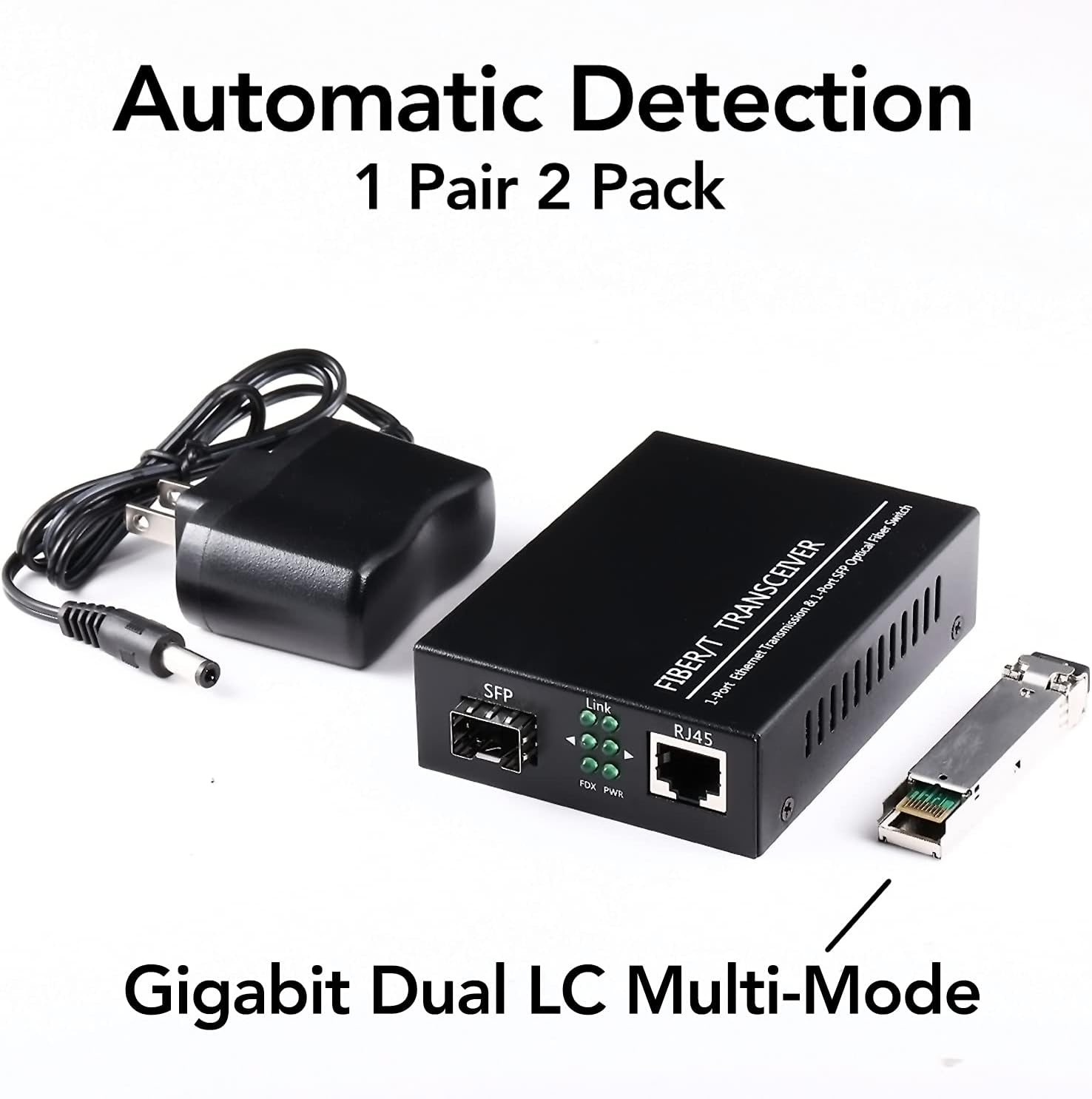 Bidi Gigabit Multi-Mode Fiber Ethernet Media Converter