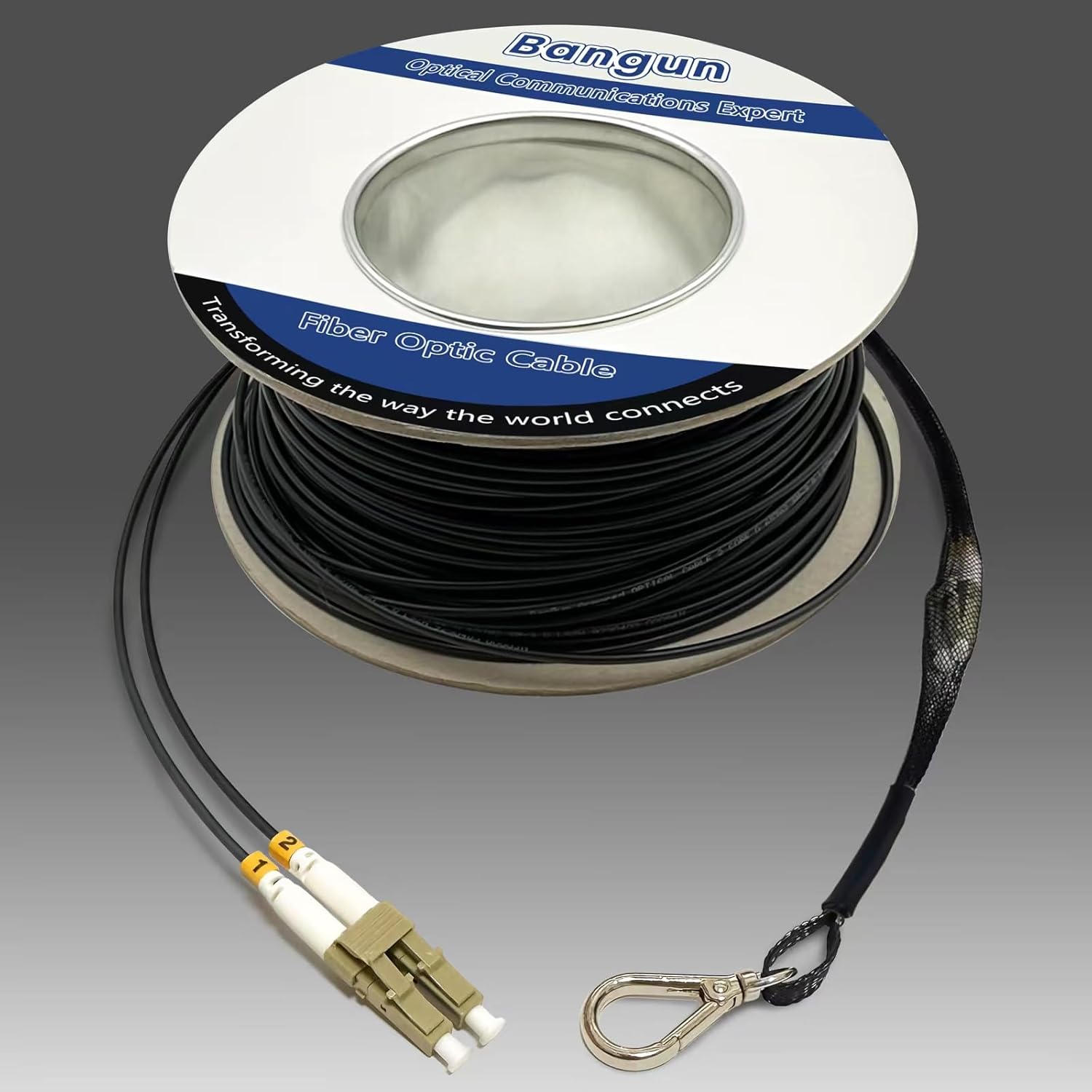 OM3 Fiber LC to LC Outdoor Armored Fiber Optic Cable